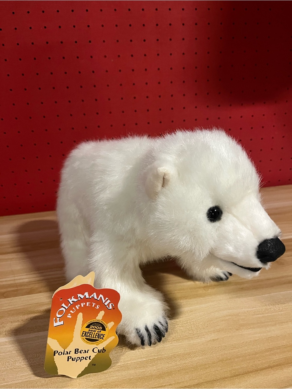 Folkmanis White Polar Bear Cub Puppet